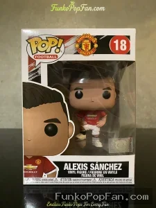 Funko Pop Football #18 Alexis Sanchez Vinyl Figure Bobblehead Vaulted Collectible With Protector - Funko Pop Figure