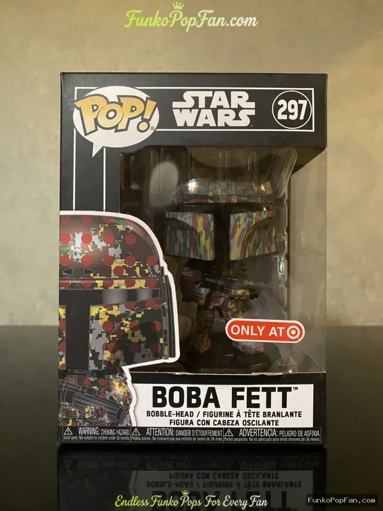 Funko Pop! Star Wars #297 Boba Fett (Futura Graffiti Target Exclusive) Vinyl Figure Bobblehead Vault - Funko Pop Figure