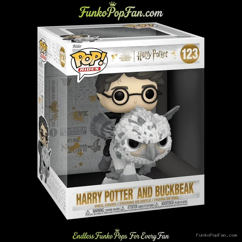 Funko Pop! Rides Harry Potter #123 Harry Potter and Buckbeak Vinyl Figure Bobblehead Vaulted Collect - Funko Pop Figure