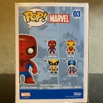 Funko Pop! #03 Marvel Spider-Man Vinyl Figure Bobblehead Vaulted Collectible With Protector - Funko Pop Figure