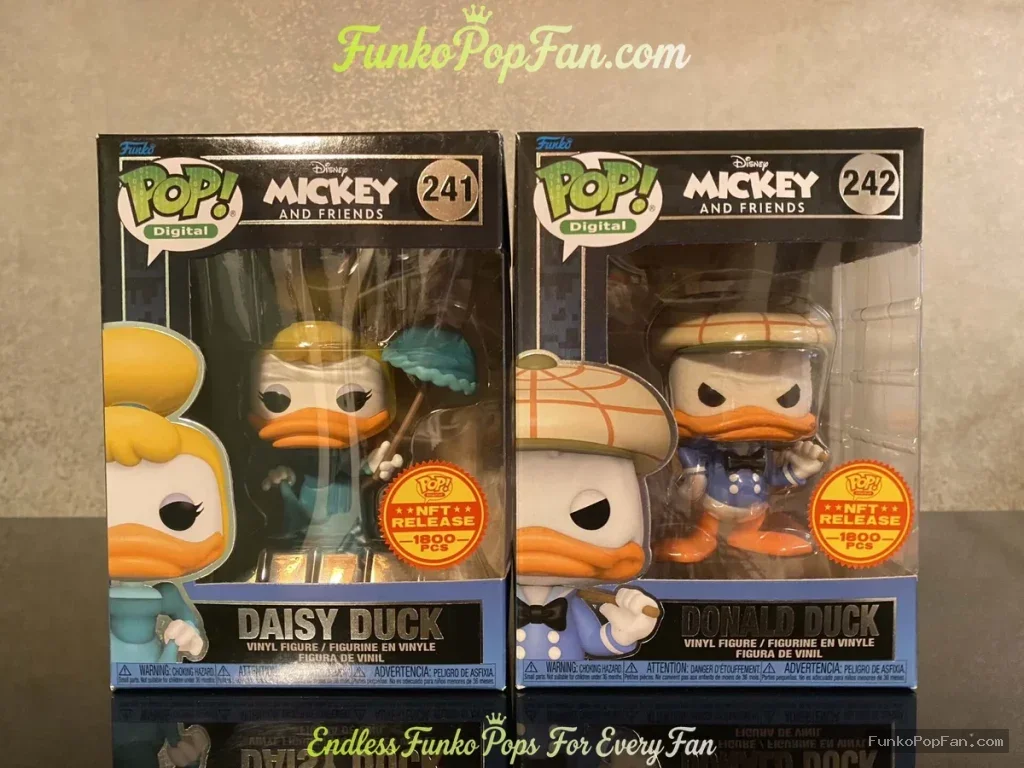 Funko Pop Disney Mickey and Friends #241 Daisy Duck (1800 pcs LE Previews Exclusive) #242 Donald Duc - Funko Pop Figure