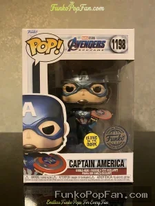 Funko Pop! Marvel Avengers #1198 Captain America (Glow in the Dark) Vinyl Figure Bobblehead Vaulted  - Funko Pop Figure