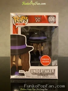 Funko Pop WWE #106 Undertaker (GameStop Exclusive) Vinyl Figure Bobblehead Vaulted Collectible With  - Funko Pop Figure
