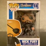 Funko Pop! Marvel Nick Fury #14 Avengers, Bobble-Head, Imperfect Box Vinyl Figure Bobblehead Vaulted - Funko Pop Figure