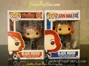 Bundle Funko Pop! Marvel Avengers #295 Black Widow / Civil War #132 Black Widow Vinyl Figure Bobbleh - Funko Pop Figure