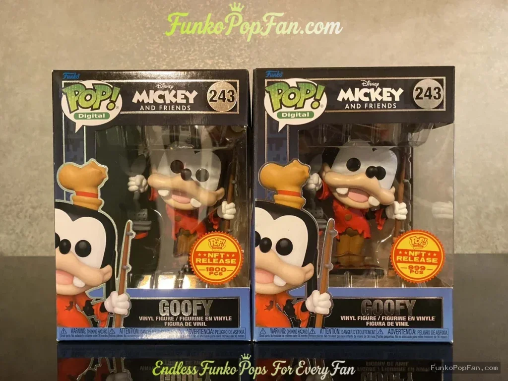 Funko Pop! Digital Mickey and Friends #243 X1 Goofy (Legendary LE 1800) Vinyl Figure Bobblehead Vaul - Funko Pop Figure