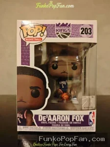 Funko Pop! Basketball De'Aaron Fox #203 (Variant) Vinyl Figure Bobblehead Vaulted Collectible With P - Funko Pop Figure