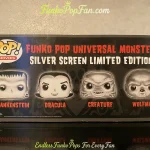 Bundle Funko Pop Universal Monsters 4 Pack Gemini Exclusive Metallic 1/300 pcs LE #100/#101/#102/#1. - Funko Pop Figure