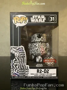 Funko Pop! Star Wars #31 R2-D2 (Special Edition Futura Black and White) Vinyl Figure Bobblehead Vaul - Funko Pop Figure