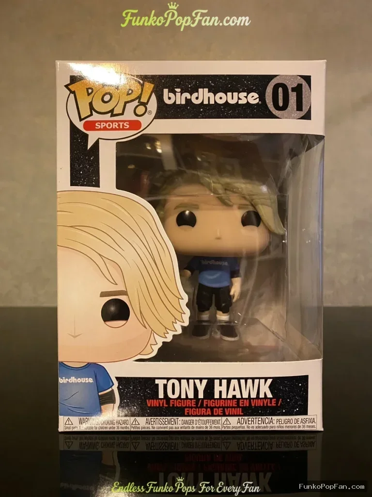 Funko Pop Sports Birdhouse #01 Tony Hawk Vinyl Figure Bobblehead Vaulted Collectible With Protector - Funko Pop Figure