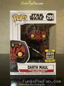 Funko Pop! Star Wars #299 Darth Maul (2019 Galactic Convention Exclusive) Vinyl Figure Bobblehead Va - Funko Pop Figure