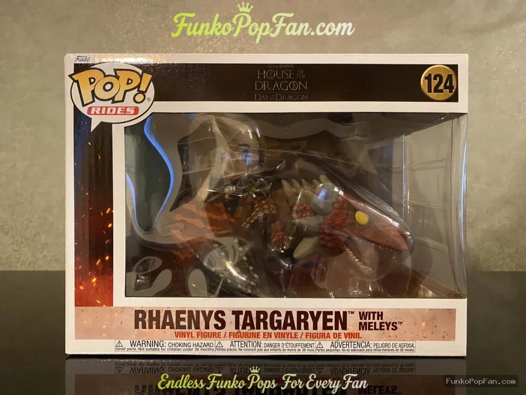Funko Pop! Rides House of the Dragon Rhaenys Targaryen with Meleys #124 Vinyl Figure Bobblehead Vaul - Funko Pop Figure