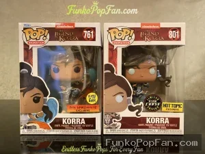 Bundle Funko Pop Animation Legend of Korra #761/#801 Korra (Glow in the Dark Box Warehouse Exclusive - Funko Pop Figure