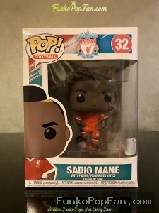 Funko Pop Football #32 Sadio Mane Vinyl Figure Bobblehead Vaulted Collectible With Protector - Funko Pop Figure