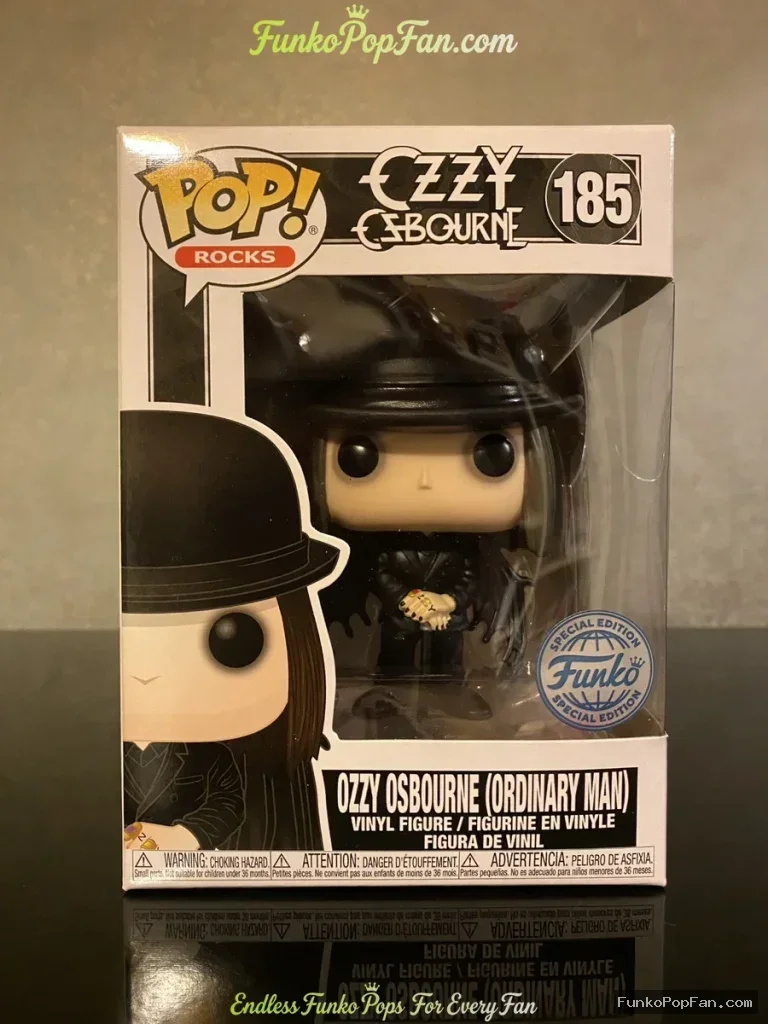 Funko Pop Rocks #185 Ozzy Osbourne (Ordinary Man) (Special Edition) Vinyl Figure Bobblehead Vaulted  - Funko Pop Figure