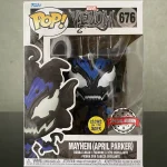 unko Pop Marvel Venom #676 Mayhem (April Parker) (Glow in the Dark Special Edition) Vinyl Figure Bob - Funko Pop Figure
