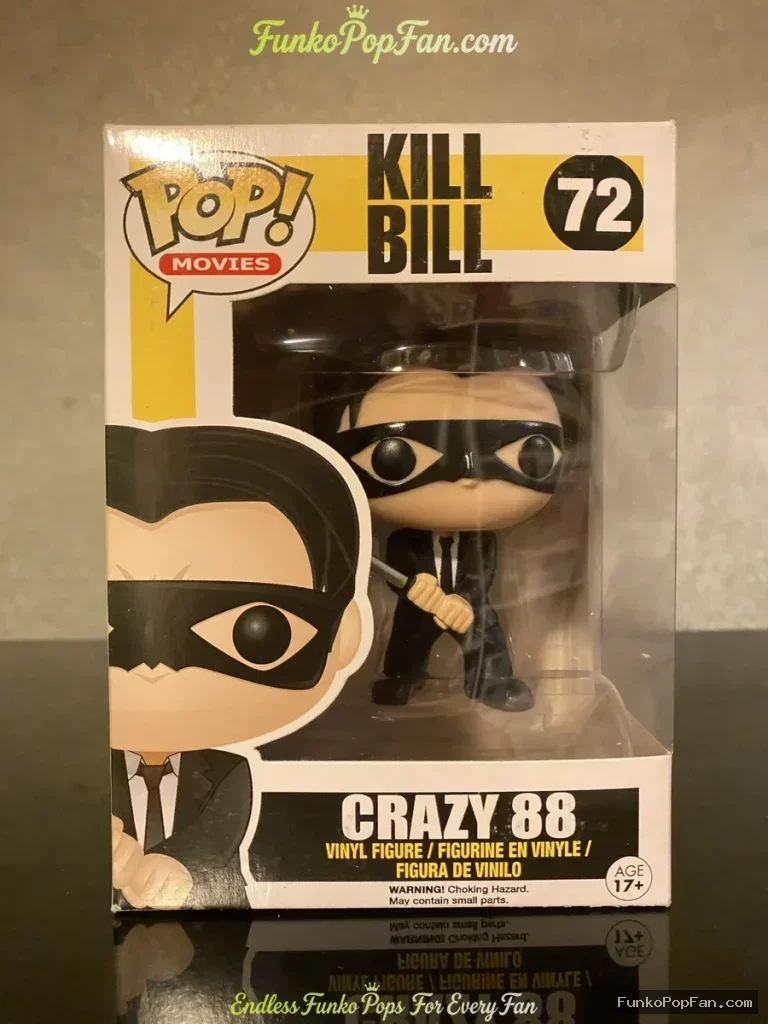 Funko Pop Movies Kill Bill #72 Crazy 88 Vinyl Figure Bobblehead Vaulted Collectible With Protector - Funko Pop Figure