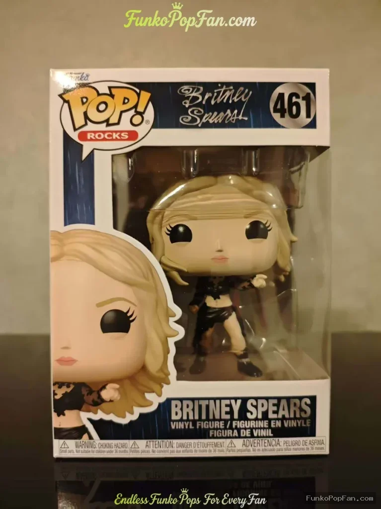 Funko Pop! Rocks Britney Spears #461 Vinyl Figure Bobblehead Vaulted Collectible With Protector - Funko Pop Figure