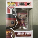 Funko Pop! NBA #01 LeBron James (Cleveland Cavaliers) Vinyl Figure Bobblehead Vaulted Collectible Wi - Funko Pop Figure