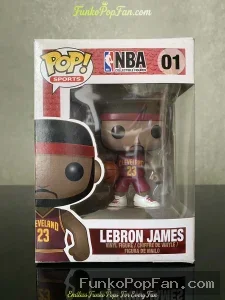 Funko Pop! NBA #01 LeBron James (Cleveland Cavaliers) Vinyl Figure Bobblehead Vaulted Collectible Wi - Funko Pop Figure