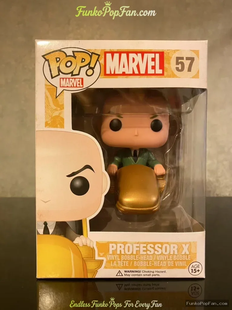 Funko Pop! Marvel X-Men #57 Professor X Vinyl Figure Bobblehead Vaulted Collectible With Protector - Funko Pop Figure