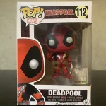 Funko Pop! Marvel #112 Deadpool Vinyl Figure Bobblehead Vaulted Collectible With Protector - Funko Pop Figure
