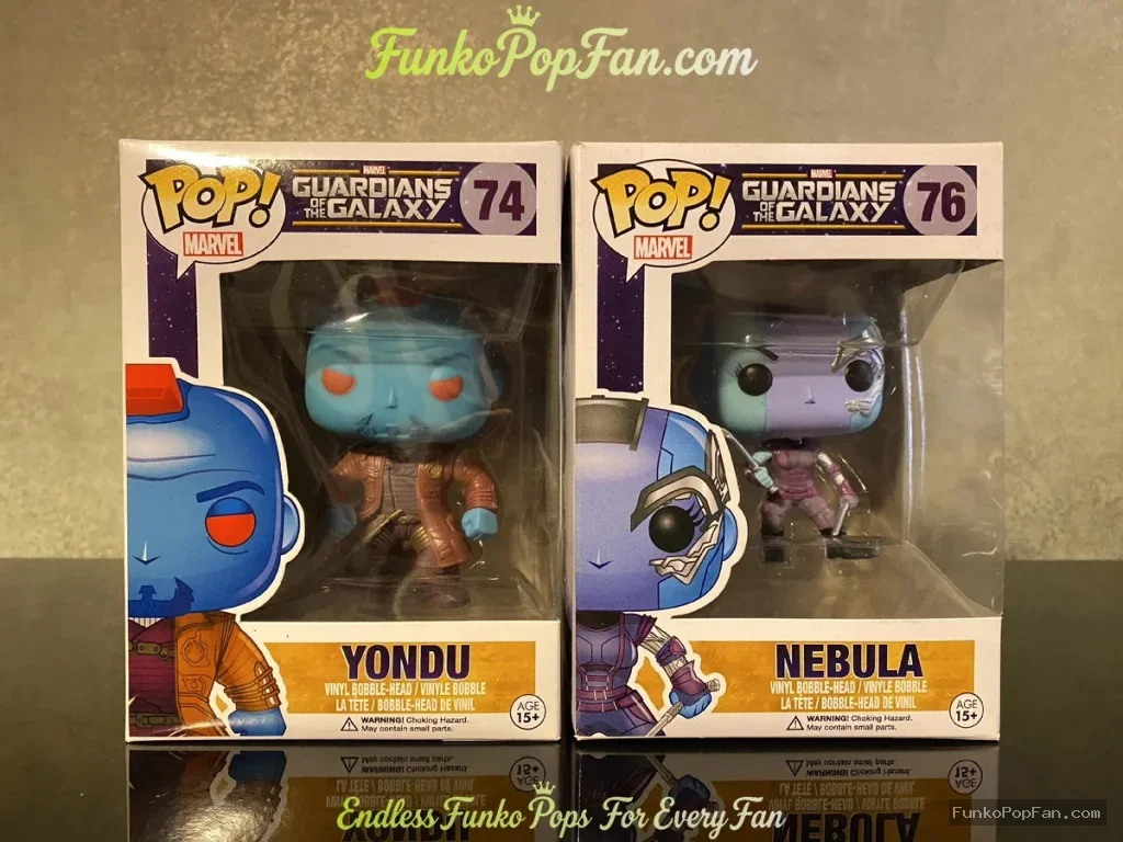 Bundle Funko Pop! Guardians of the Galaxy Yondu #74 / Nebula #76 Vinyl Figure Bobblehead Vaulted Col - Funko Pop Figure