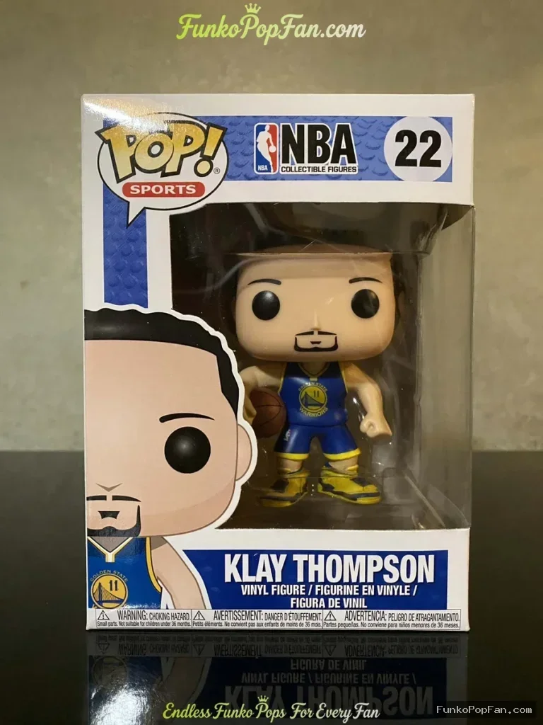 Funko Pop! Sports NBA #22 Klay Thompson Vinyl Figure Bobblehead Vaulted Collectible With Protector - Funko Pop Figure