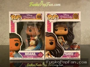 Bundle Funko Pop Disney Princess #1016 Moana (Diamond) / #1017 Pocahontas (Diamond) Vinyl Figure Bob - Funko Pop Figure