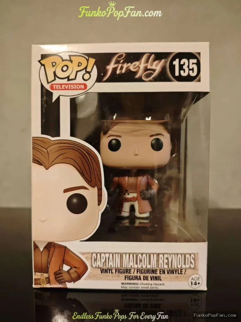 Funko Pop! Television Firefly #135 Captain Malcolm Reynolds Vinyl Figure Bobblehead Vaulted Collecti - Funko Pop Figure