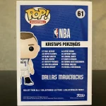 Funko Pop! Basketball NBA #61 Kristaps Porzingis Dallas Mavericks Vinyl Figure Bobblehead Vaulted Co - Funko Pop Figure