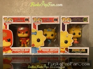 Bundle Funko Pop The Simpsons #496 Radioactive Man / #498 Maggie Simpson / #821 Demon Lisa Vinyl Fig - Funko Pop Figure