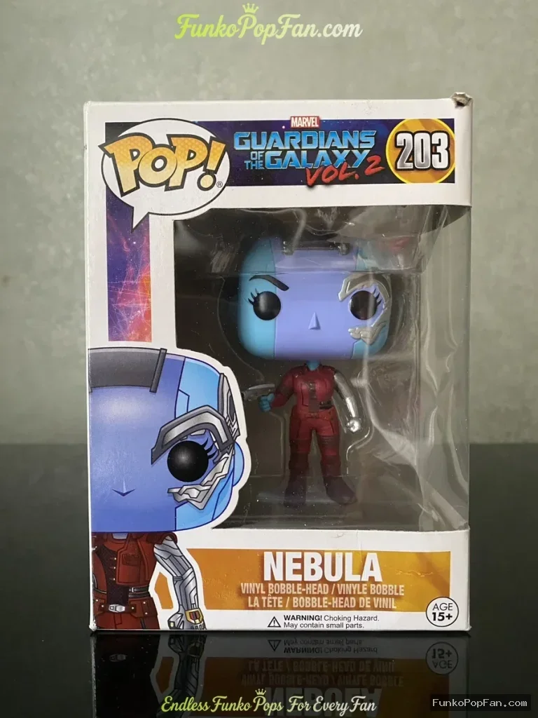 Funko Pop Marvel Guardians of the Galaxy Vol. 2 #203 Nebula Vinyl Figure Bobblehead Vaulted Collecti - Funko Pop Figure