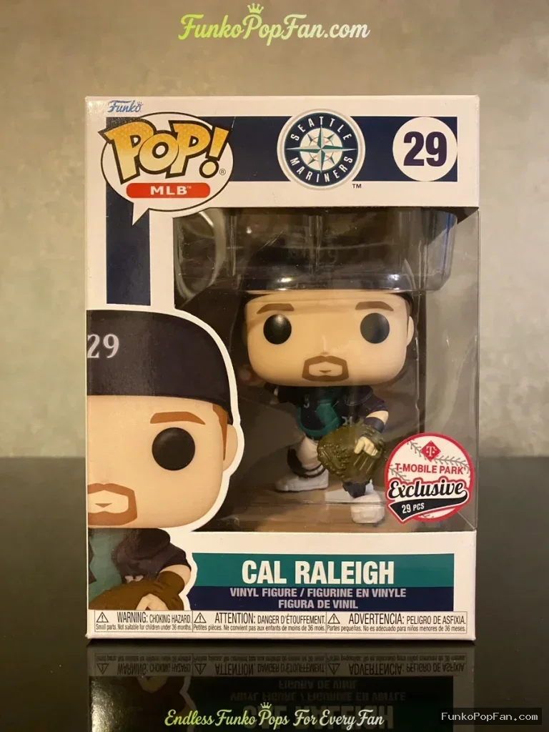 Funko Pop! MLB 1/29 pcs LE #29 Cal Raleigh (Seattle Mariners, T-Mobile Park Exclusive) Vinyl Figure  - Funko Pop Figure