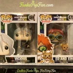 Bundle Funko Pop! Animation Cowboy Bebop #469 Vicious / #470 Ed And Ein Vinyl Figure Bobblehead Vaul - Funko Pop Figure