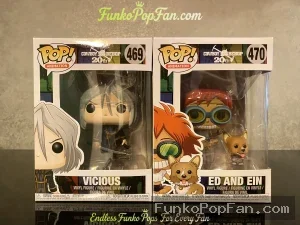 Bundle Funko Pop! Animation Cowboy Bebop #469 Vicious / #470 Ed And Ein Vinyl Figure Bobblehead Vaul - Funko Pop Figure
