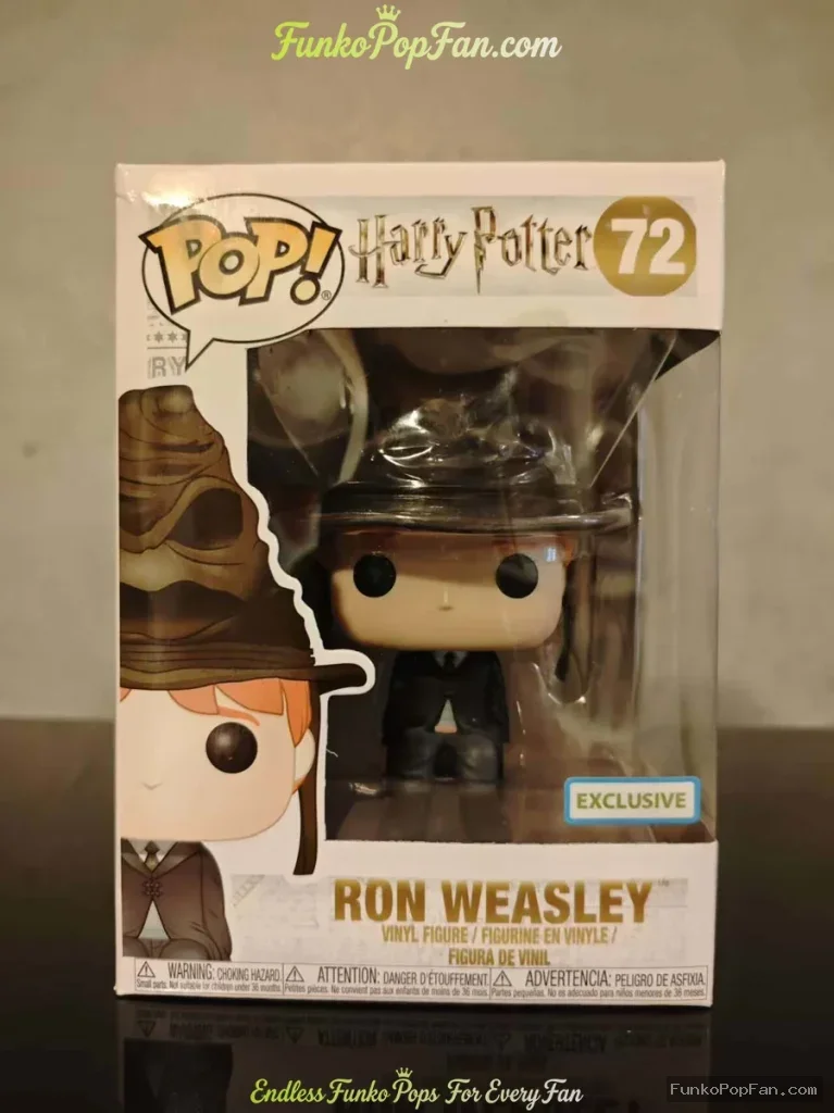 Funko Pop! Harry Potter Ron Weasley #72 (Sorting Hat) Exclusive Vinyl Figure Bobblehead Vaulted Coll - Funko Pop Figure