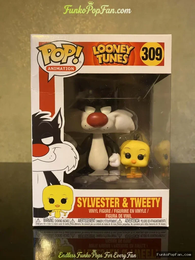 Funko Pop! Animation Looney Tunes Sylvester & Tweety #309 Vinyl Figure Bobblehead Vaulted Collectibl - Funko Pop Figure