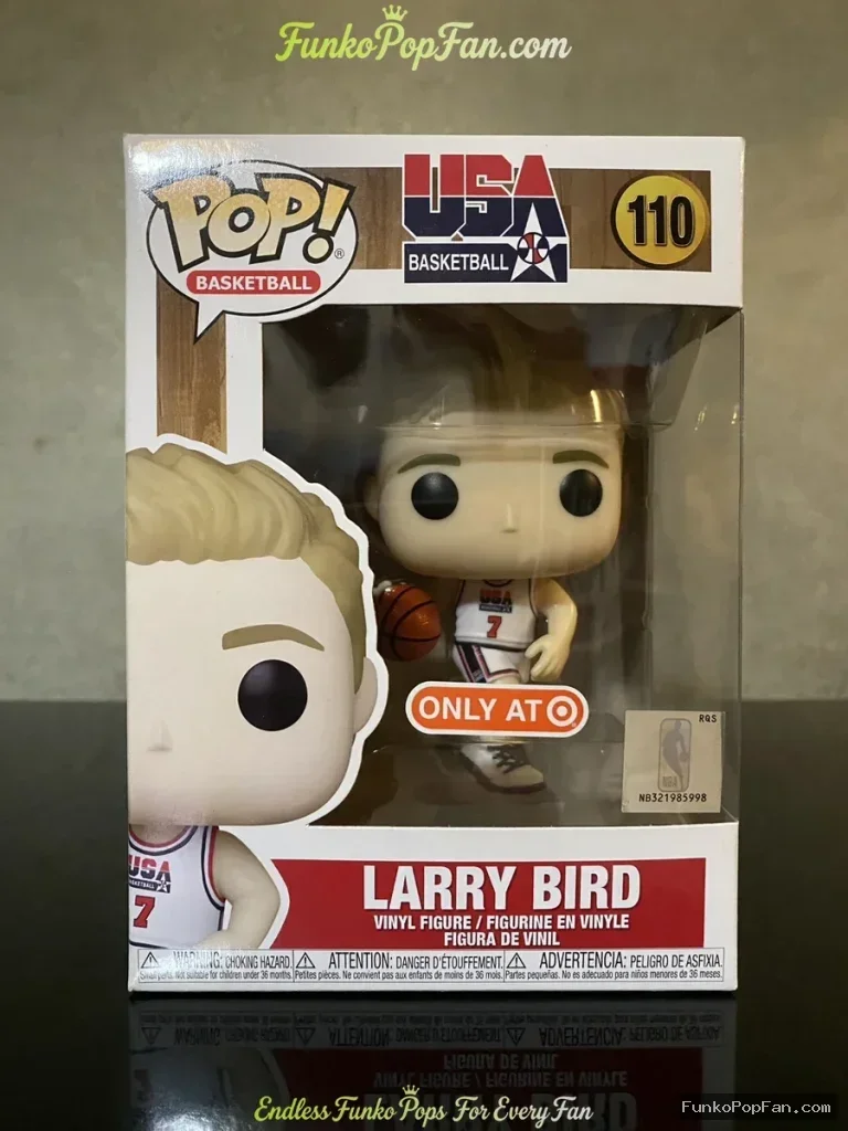 Funko Pop! Basketball USA #110 Larry Bird (Target Exclusive) Vinyl Figure Bobblehead Vaulted Collect - Funko Pop Figure