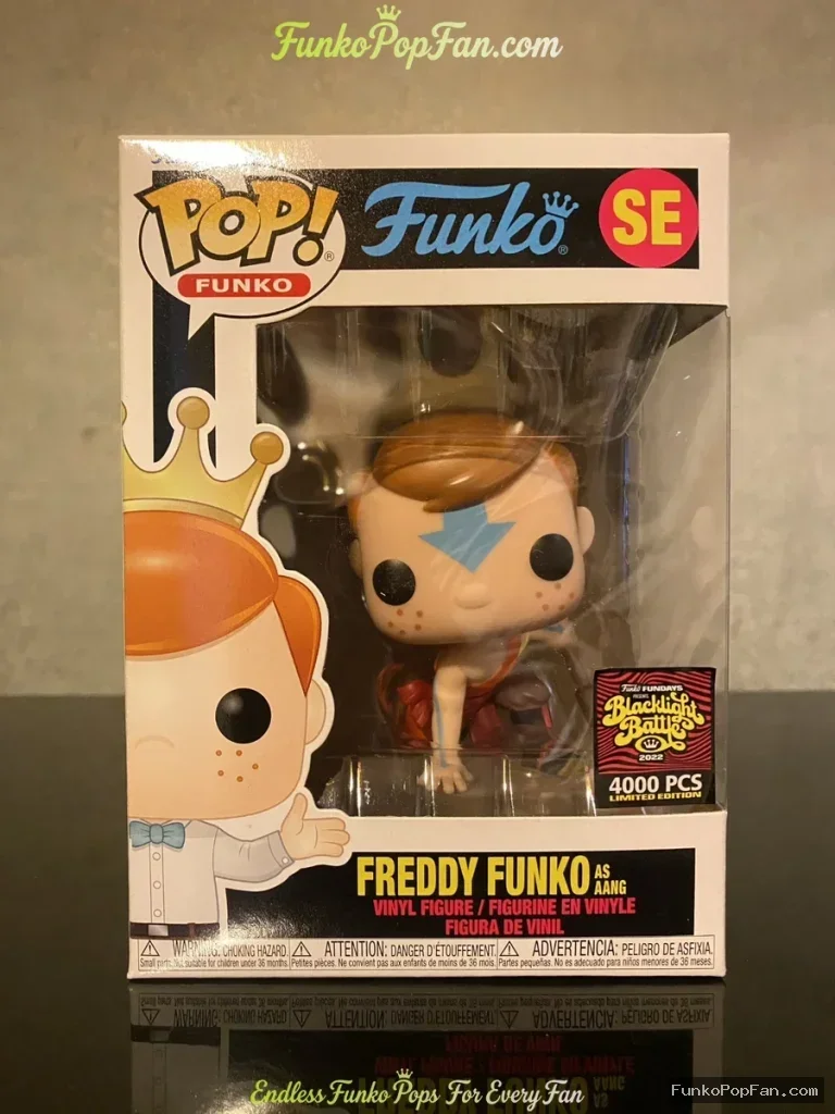 Funko Pop! Animation 4000 pcs LE Freddy Funko as Aang (SE) Vinyl Figure Bobblehead Vaulted Collectib - Funko Pop Figure