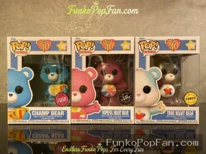 Bundle Funko Pop! Animation Care Bears #100 Champ Bear / Hopeful Heart Bear #101 / True Heart Bear # - Funko Pop Figure