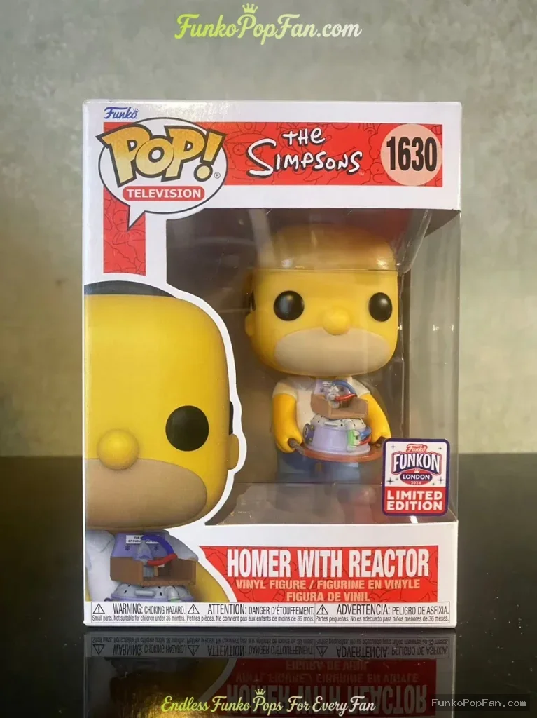 Funko Pop Television The Simpsons #1630 Homer with Reactor (Funkon London Limited Edition) Vinyl Fig - Funko Pop Figure