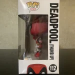 Funko Pop! Marvel #112 Deadpool Vinyl Figure Bobblehead Vaulted Collectible With Protector - Funko Pop Figure