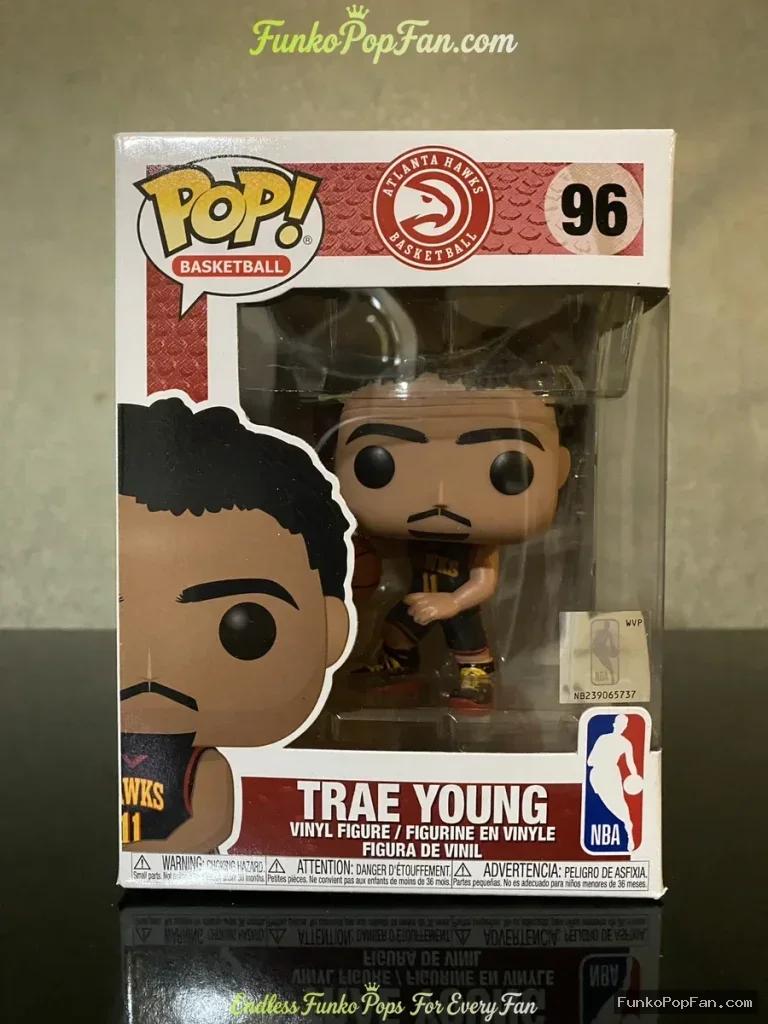 Funko Pop! NBA #96 Trae Young (Atlanta Hawks) Vinyl Figure Bobblehead Vaulted Collectible With Prote - Funko Pop Figure