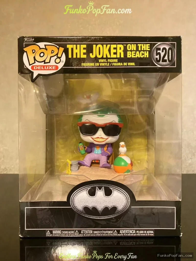 Funko Pop! DC Universe Deluxe #520 The Joker on the Beach Vinyl Figure Bobblehead Vaulted Collectibl - Funko Pop Figure