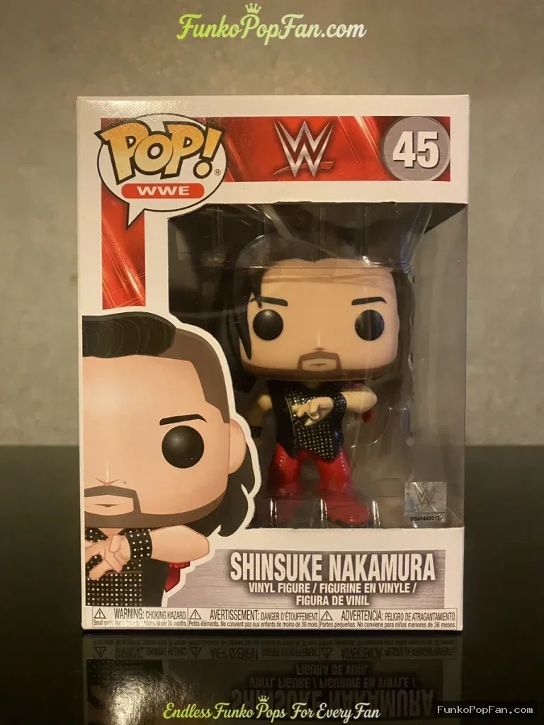 Funko Pop! WWE Shinsuke Nakamura #45 Vinyl Figure Bobblehead Vaulted Collectible With Protector - Funko Pop Figure