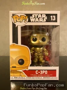 Funko Pop! Star Wars #13 C-3PO Vinyl Figure Bobblehead Vaulted Collectible With Protector - Funko Pop Figure