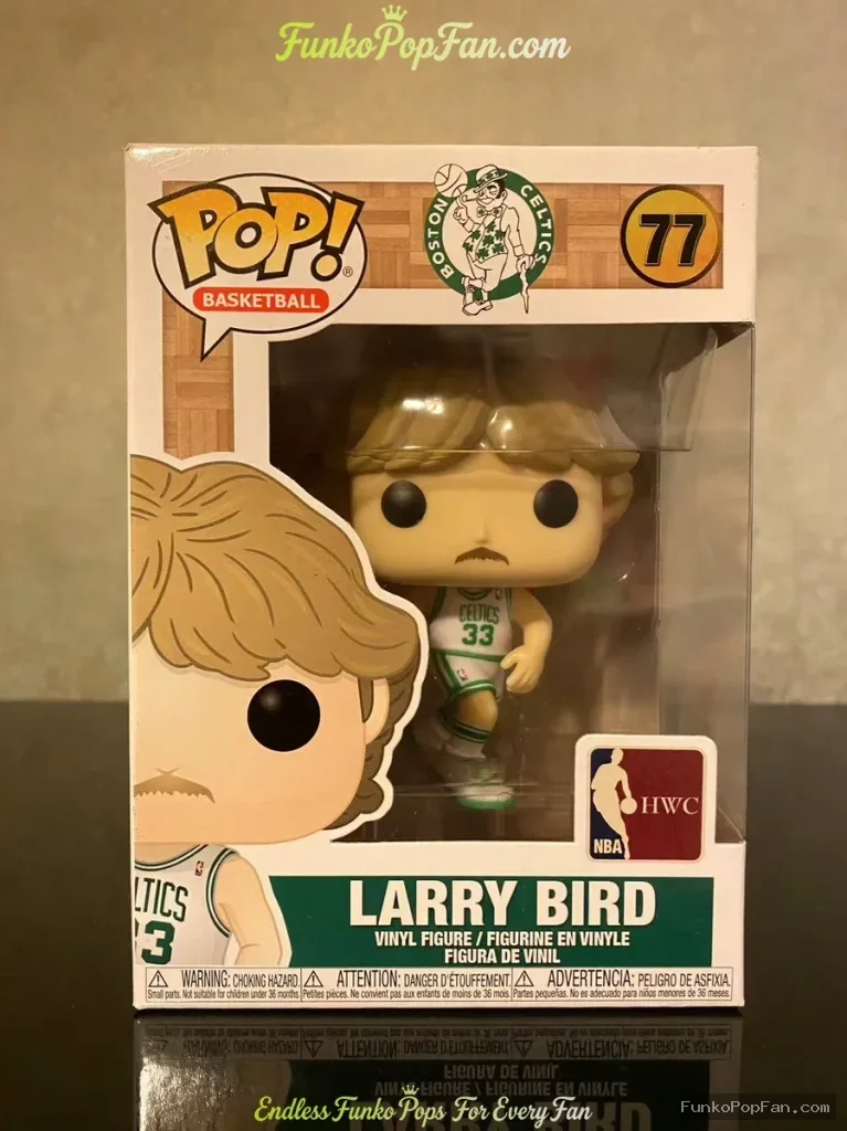Funko Pop! Basketball NBA #77 Larry Bird Vinyl Figure Bobblehead Vaulted Collectible With Protector - Funko Pop Figure