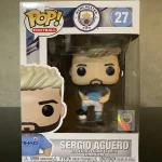 Funko Pop Football Manchester City #27 Sergio Aguero Vinyl Figure Bobblehead Vaulted Collectible Wit - Funko Pop Figure