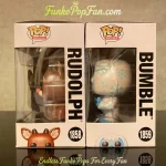 Bundle Funko Pop Movies #1858 Rudolph (60th Anniversary) / #1859 Bumble (60th Anniversary) Vinyl Fig - Funko Pop Figure